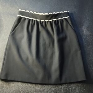 RED Valentino Black Mini Skirt will fit XS, 36, 2 waist 27"-27.25" max